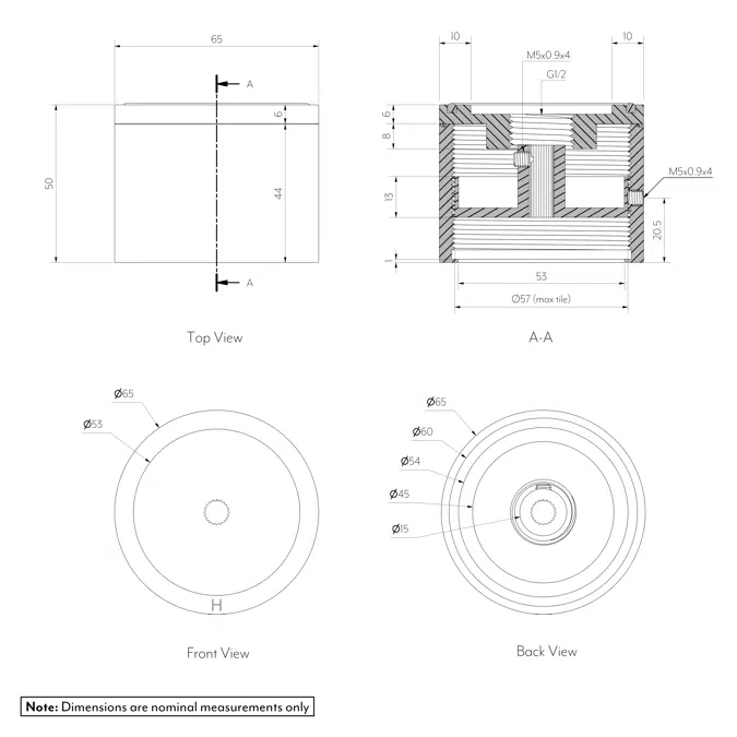Pixi Tile Insert Assembly Taps