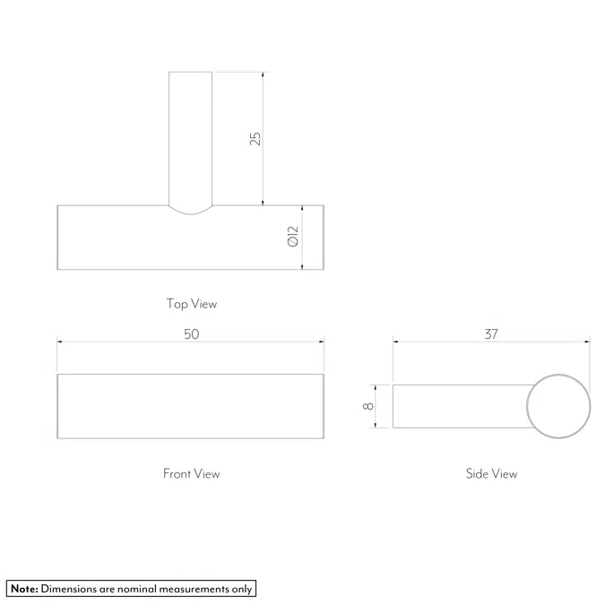 Tezra Cabinetry T Pull