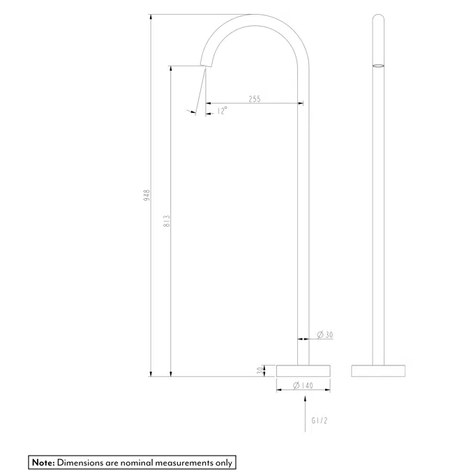 Floor Mounted Bath Filler