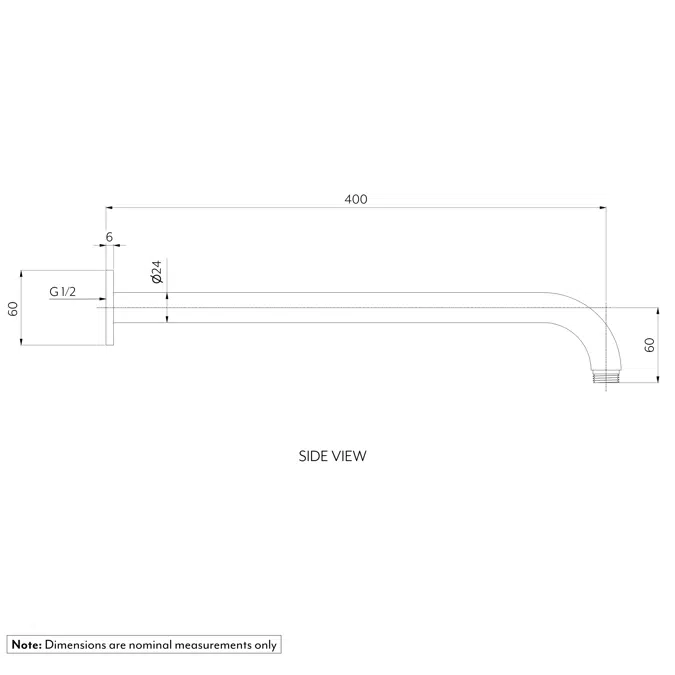 Sola Shower Arm