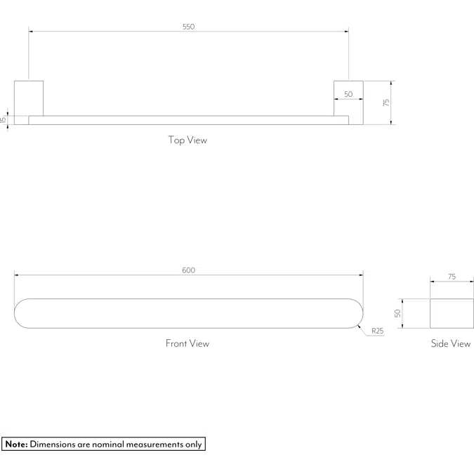 Milani Heated Towel Rail