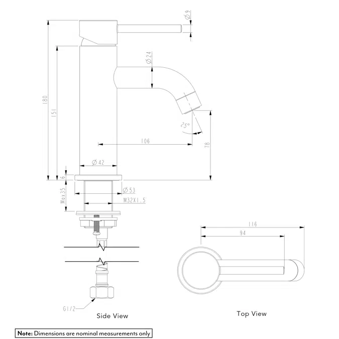 Elysian Basin Mixer