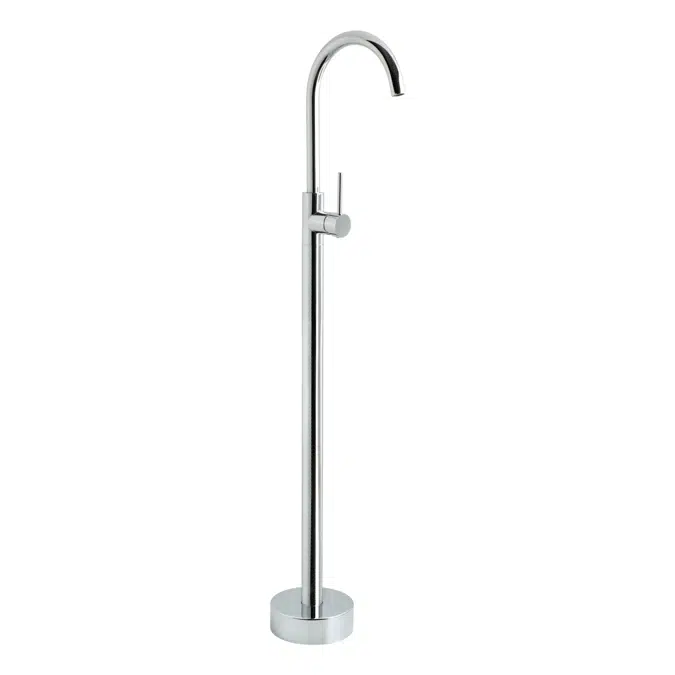 Elysian Floor-Mounted Bath Filler with Mixer