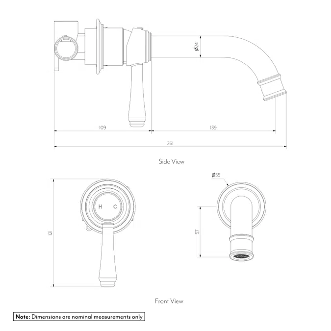 Kingsley Mixer & Spout Set