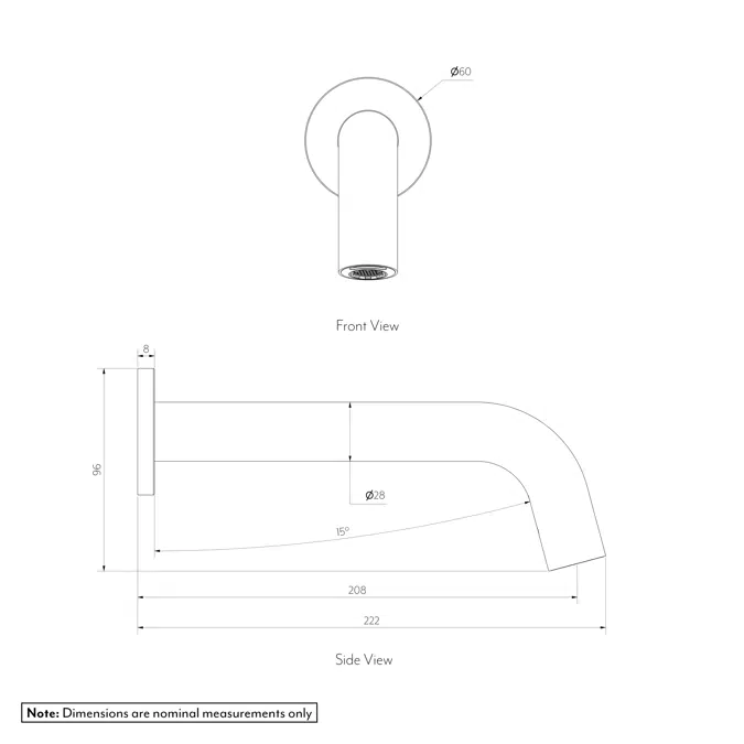 Sensor Wall-Mounted Spout