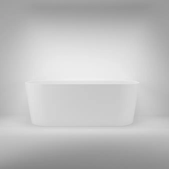 Azul Acrylic Back-to-Wall Freestanding Bath - 1650mm