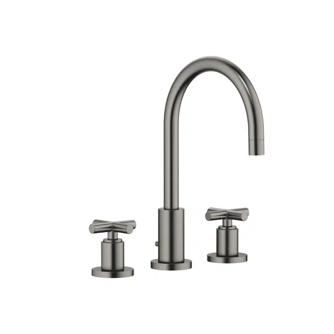 20713892 Tara. Three-hole basin mixer with pop-up waste 165 mm