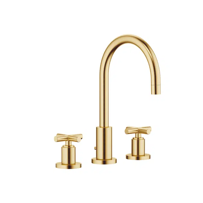 20713892 Tara. Three-hole basin mixer with pop-up waste 165 mm