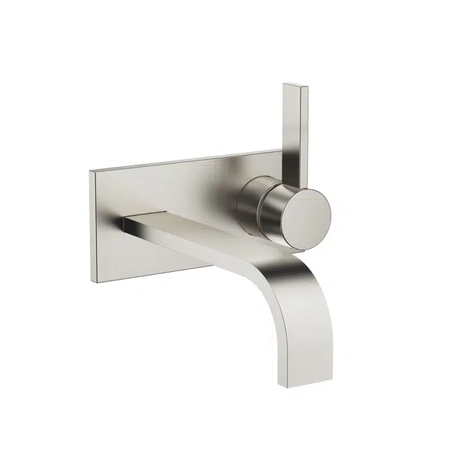 36864782FF0010 MEM Wall-mounted single-lever basin mixer with cover plate without pop-up waste