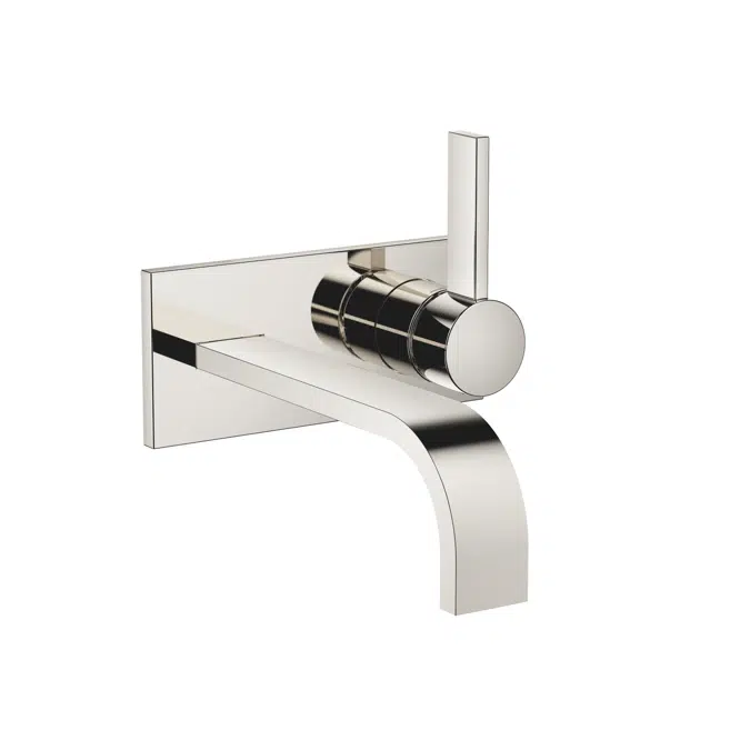 36864782FF0010 MEM Wall-mounted single-lever basin mixer with cover plate without pop-up waste