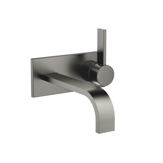 36864782FF0010 MEM Wall-mounted single-lever basin mixer with cover plate without pop-up waste