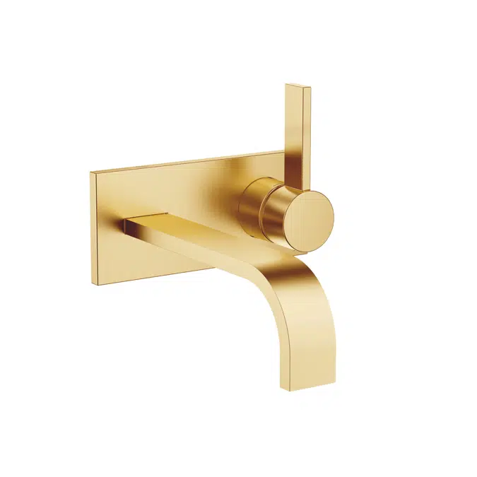 36864782FF0010 MEM Wall-mounted single-lever basin mixer with cover plate without pop-up waste