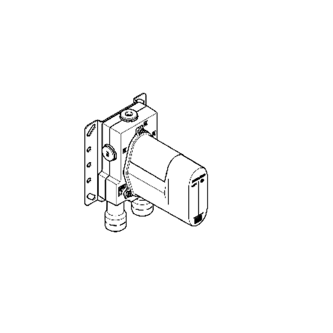 BIM objects - Free download! 35425970 Dornbracht Concealed thermostat ...