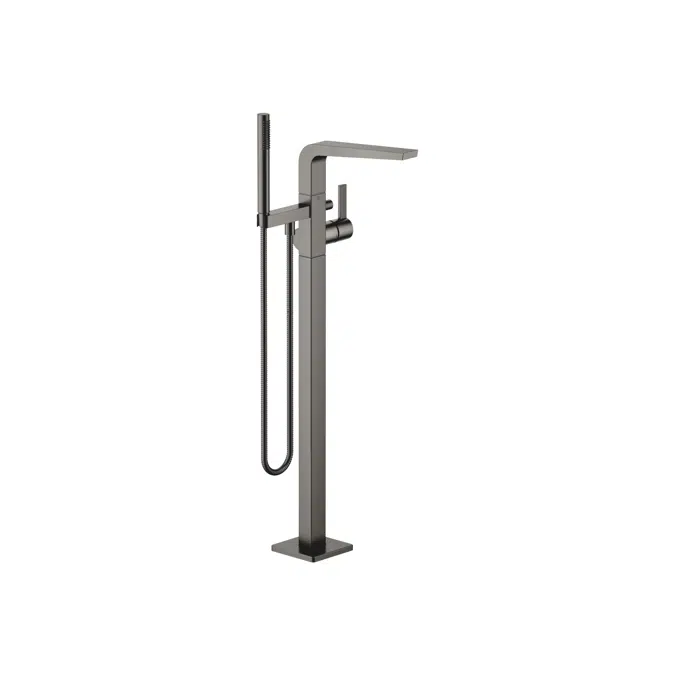 25863705 CL.1 Single-lever bath mixer with stand pipe for free-standing assembly with hand shower set 238 mm