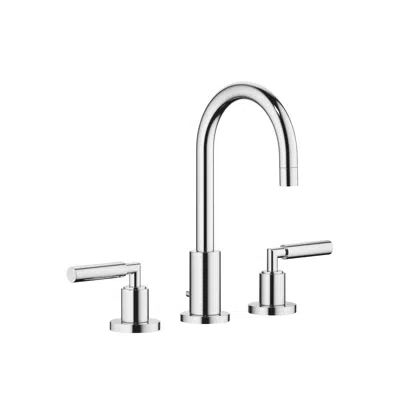 画像 20710882FF0010 Tara. Three-hole basin mixer with pop-up waste 135 mm