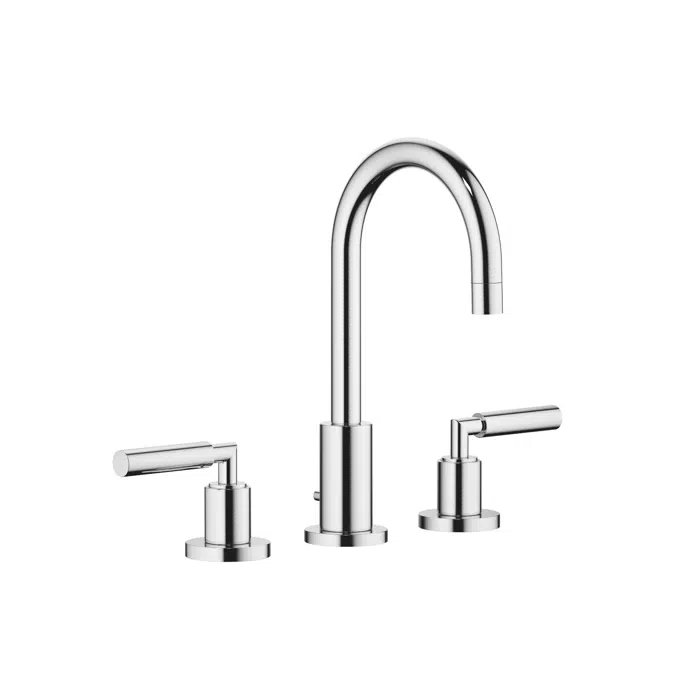 20710882FF0010 Tara. Three-hole basin mixer with pop-up waste 135 mm