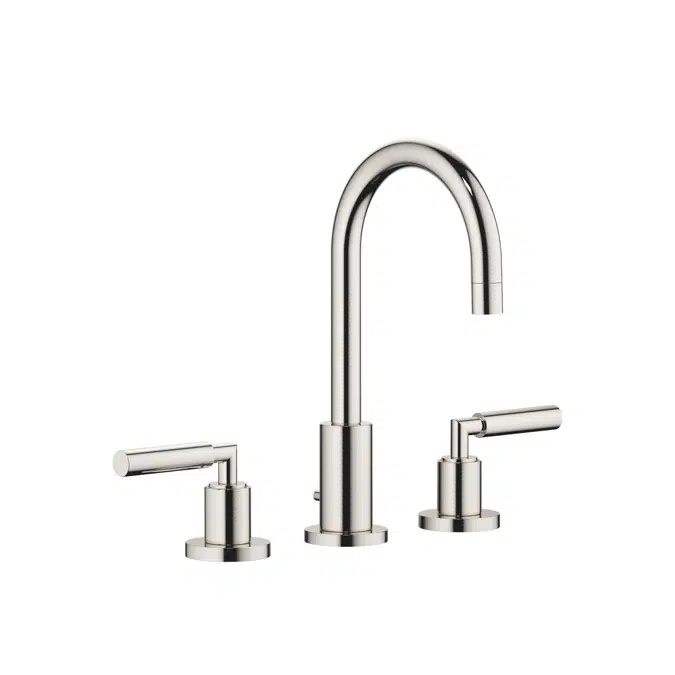 20710882FF0010 Tara. Three-hole basin mixer with pop-up waste 135 mm