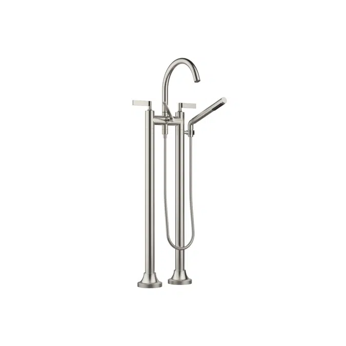 25943819 VAIA Two-hole bath mixer for free-standing assembly with hand shower set 221 mm