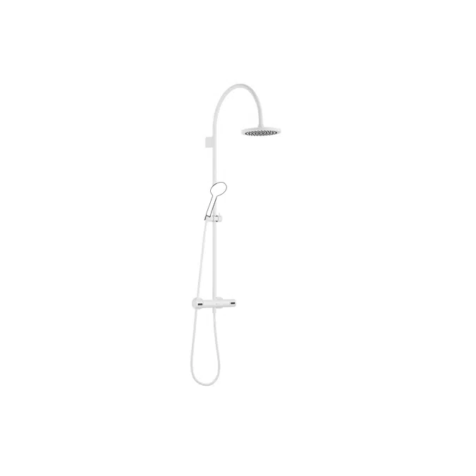 34459892FF0010 Showerpipe with shower thermostat without hand shower