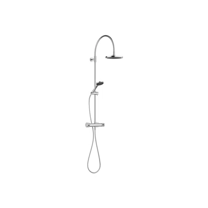 34459892FF0010 Showerpipe with shower thermostat without hand shower