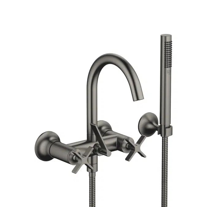 25133809 VAIA Bath mixer for wall mounting with hand shower set 240 mm