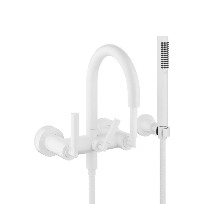 25133882 Tara. Bath mixer for wall mounting with hand shower set 240 mm