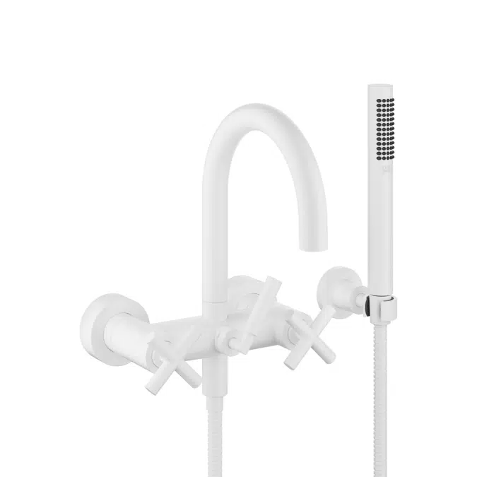 25133892 Tara. Bath mixer for wall mounting with hand shower set 240 mm