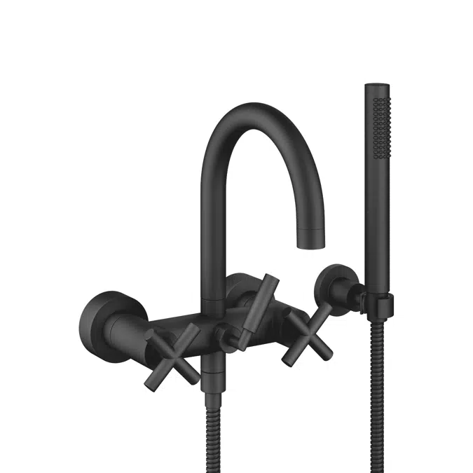 25133892 Tara. Bath mixer for wall mounting with hand shower set 240 mm