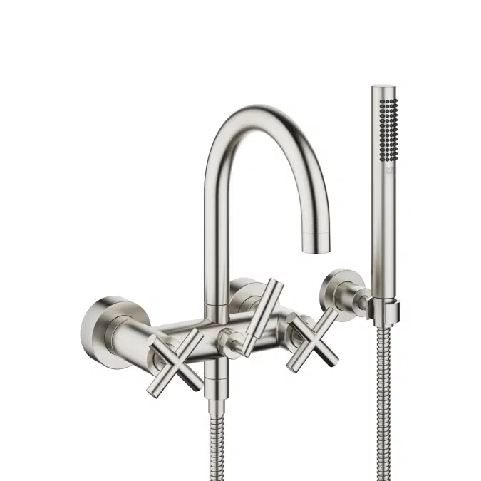 25133892 Tara. Bath mixer for wall mounting with hand shower set 240 mm