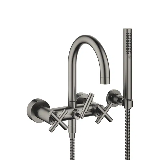 25133892 Tara. Bath mixer for wall mounting with hand shower set 240 mm