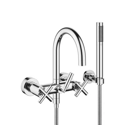 Image for 25133892 Tara. Bath mixer for wall mounting with hand shower set 240 mm