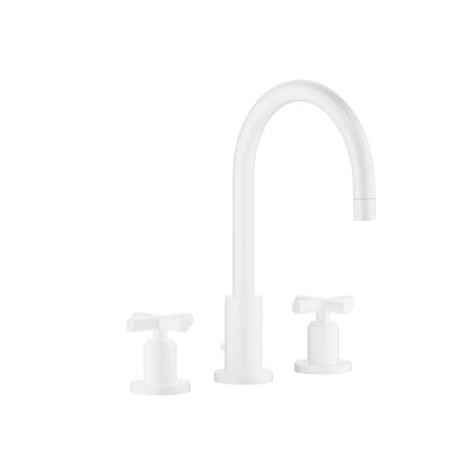 20713892FF0010 Tara. Three-hole basin mixer with pop-up waste 165 mm