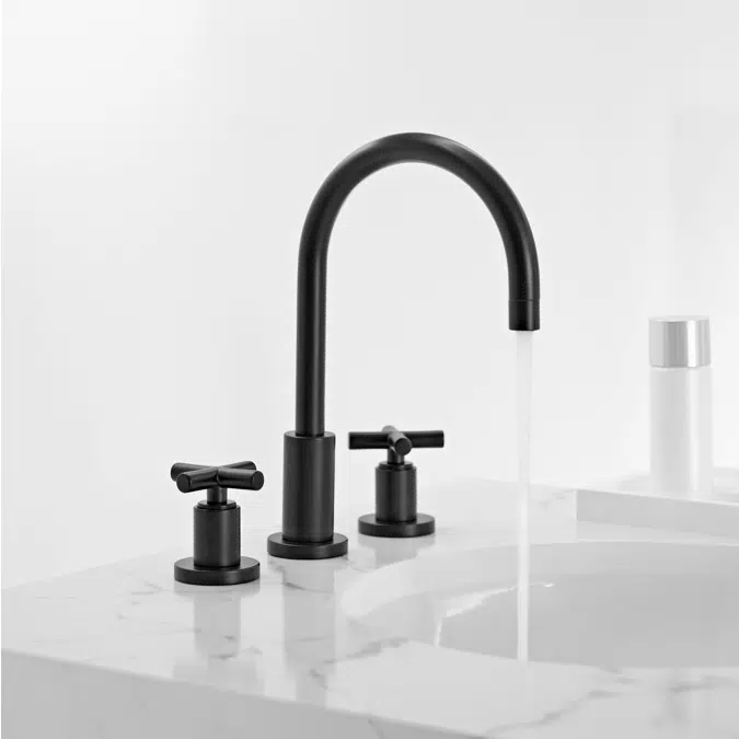 20713892FF0010 Tara. Three-hole basin mixer with pop-up waste 165 mm