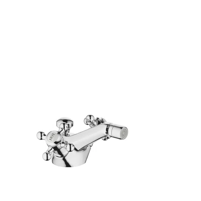 24510360FF0010 Madison Single-hole bidet mixer with pop-up waste 125 mm