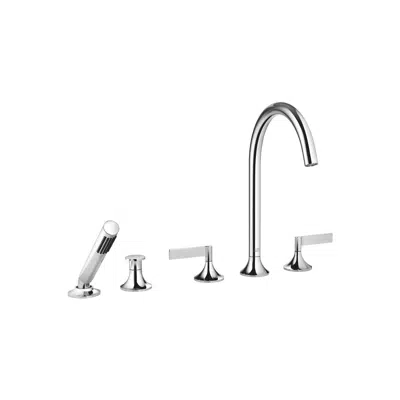 bild för 27522819 VAIA Five-hole bath mixer for deck mounting with diverter 220 mm