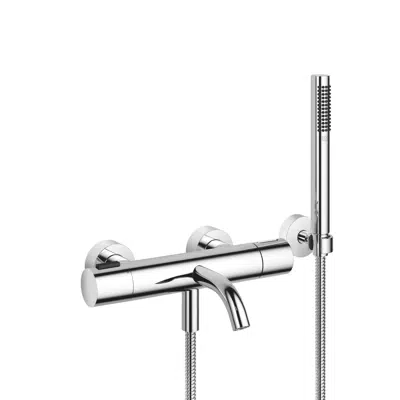 bilde for 34234979 Meta Bath thermostat for wall mounting with hand shower set 210 mm