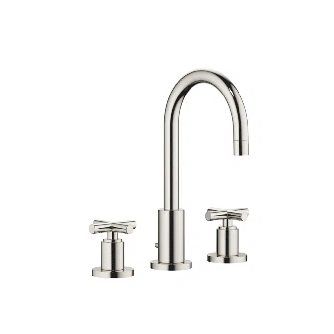 20710892FF0010 Tara. Three-hole basin mixer with pop-up waste 135 mm