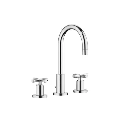 Image for 20710892FF0010 Tara. Three-hole basin mixer with pop-up waste 135 mm