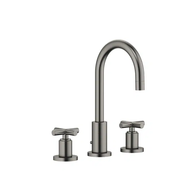 20710892FF0010 Tara. Three-hole basin mixer with pop-up waste 135 mm