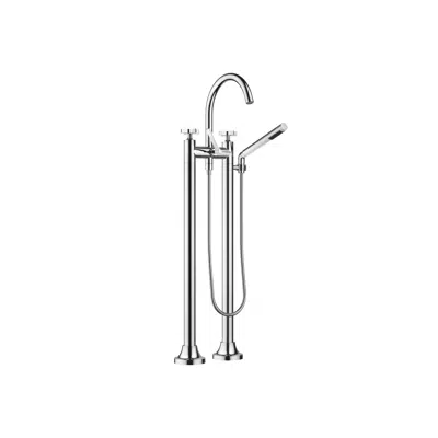 Immagine per 25943809 VAIA Two-hole bath mixer for free-standing assembly with hand shower set 221 mm