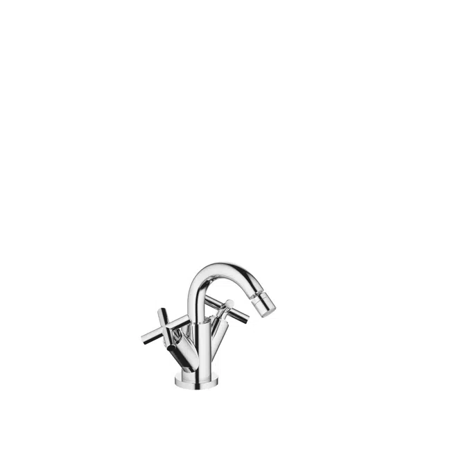 24510892FF0010 Tara. Single-hole bidet mixer with pop-up waste 124 mm