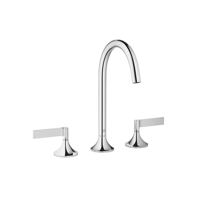 20713819FF0010 VAIA Three-hole basin mixer with pop-up waste 168 mm