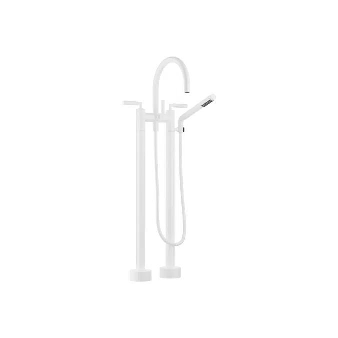 25943882 Tara. Two-hole bath mixer for free-standing assembly with hand shower set 220 mm