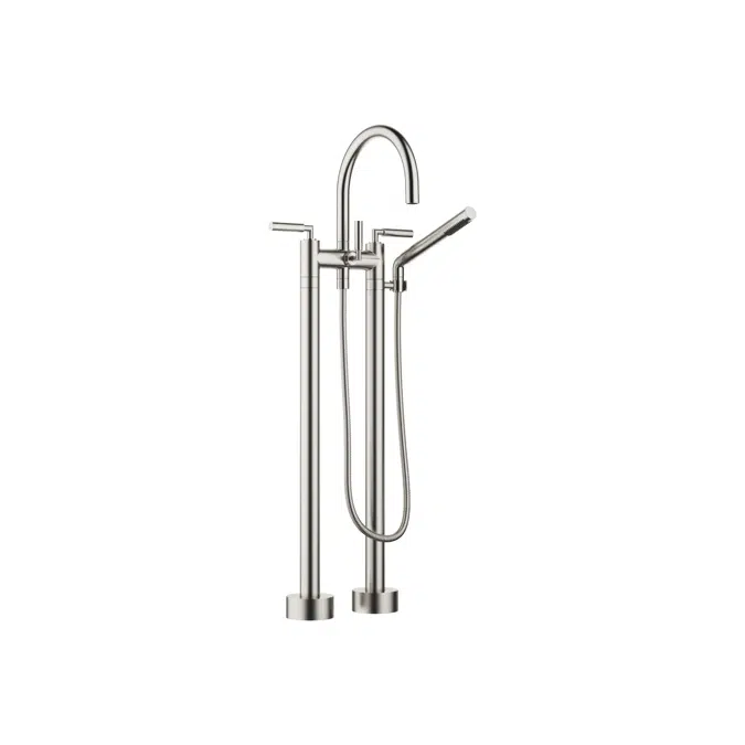 25943882 Tara. Two-hole bath mixer for free-standing assembly with hand shower set 220 mm