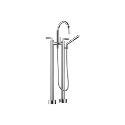 afbeelding voor 25943882 Tara. Two-hole bath mixer for free-standing assembly with hand shower set 220 mm