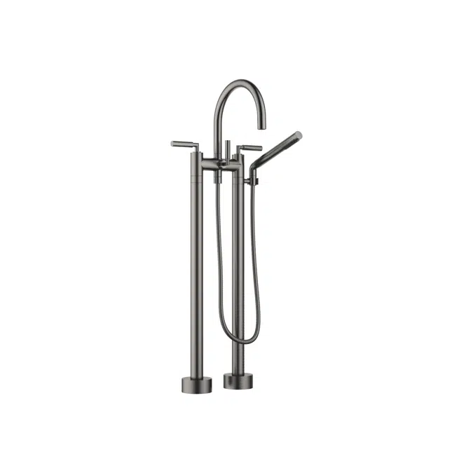 25943882 Tara. Two-hole bath mixer for free-standing assembly with hand shower set 220 mm