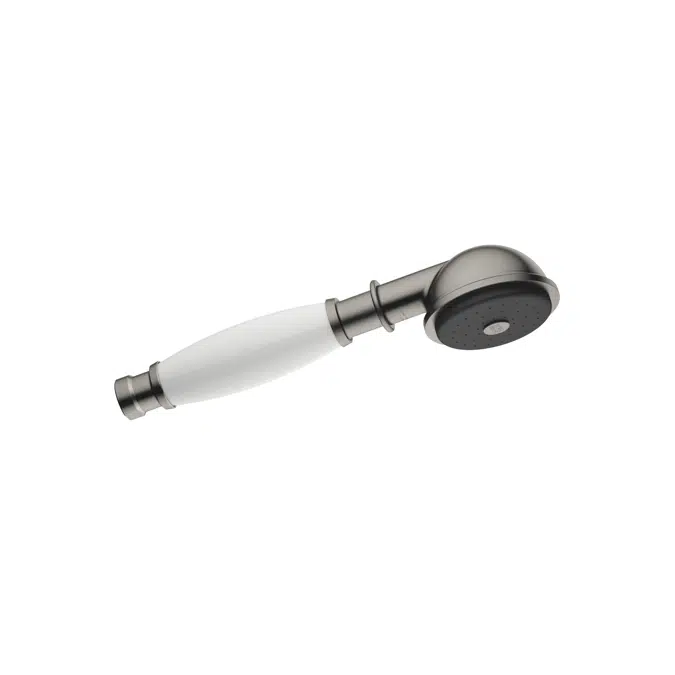 28002970FF0010 Madison Metal hand shower with porcelain insert (white) with one flow mode