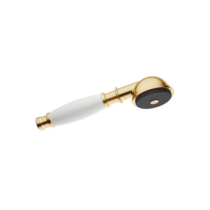 28002970FF0010 Madison Metal hand shower with porcelain insert (white) with one flow mode