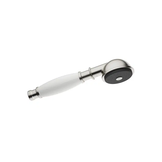 28002970FF0010 Madison Metal hand shower with porcelain insert (white) with one flow mode