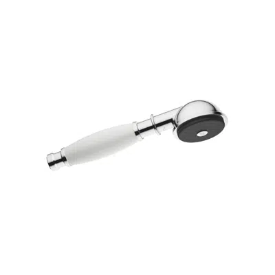 afbeelding voor 28002970FF0010 Madison Metal hand shower with porcelain insert (white) with one flow mode